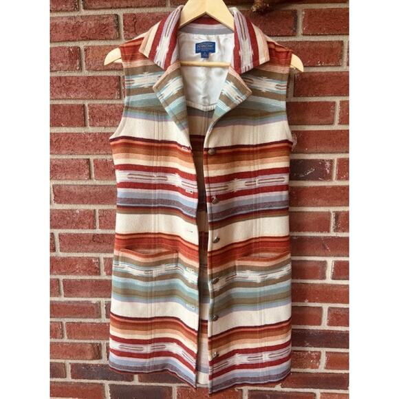 Pendleton Multicolor Southwest Wool Vest - Picture 1 of 5